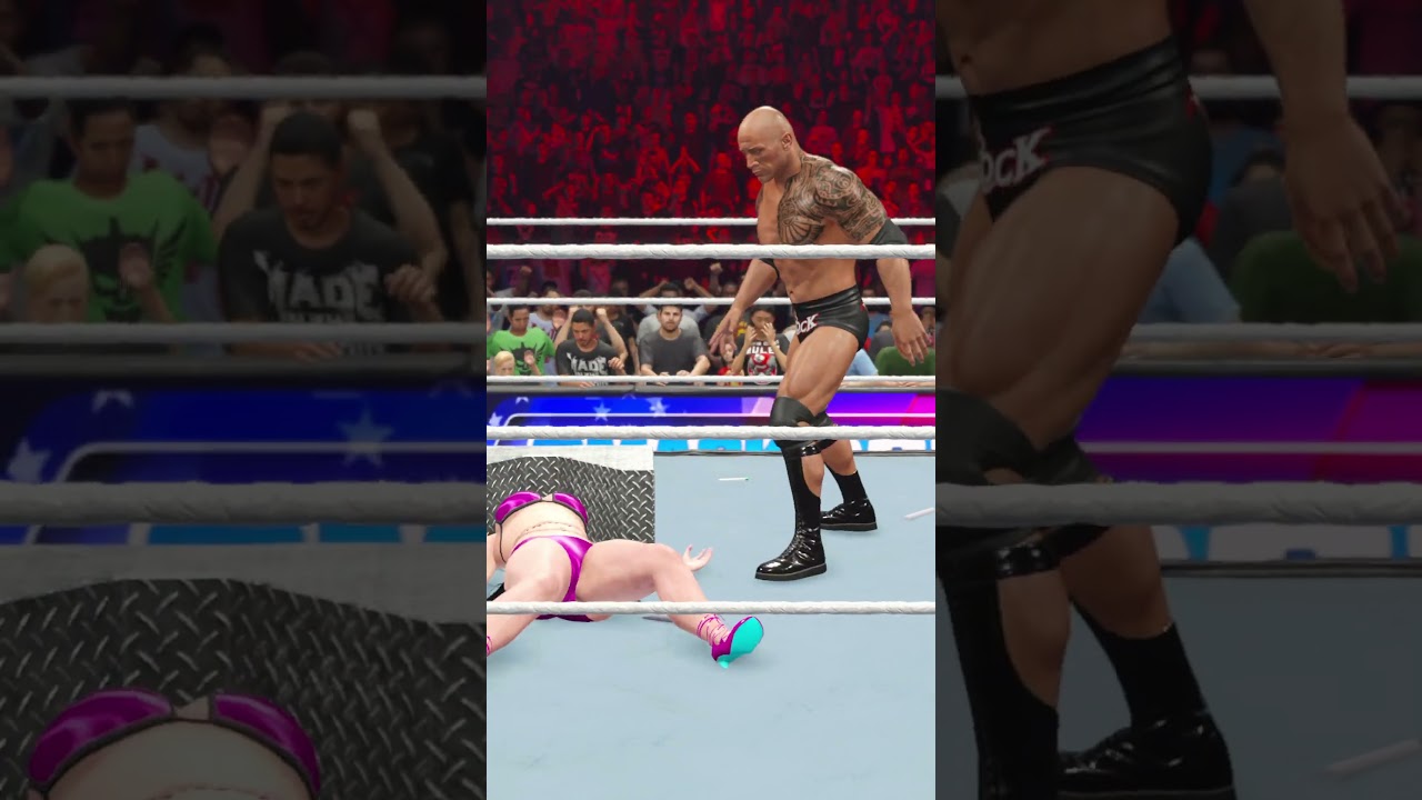 Liv Morgan VS The Rock FIGHT IN WWE 9 #wwe #wwenxt