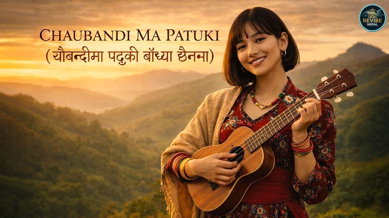 Chaubandima Patuki (Acoustic Ukulele Cover) - Anju Panta | Revibe Nepal