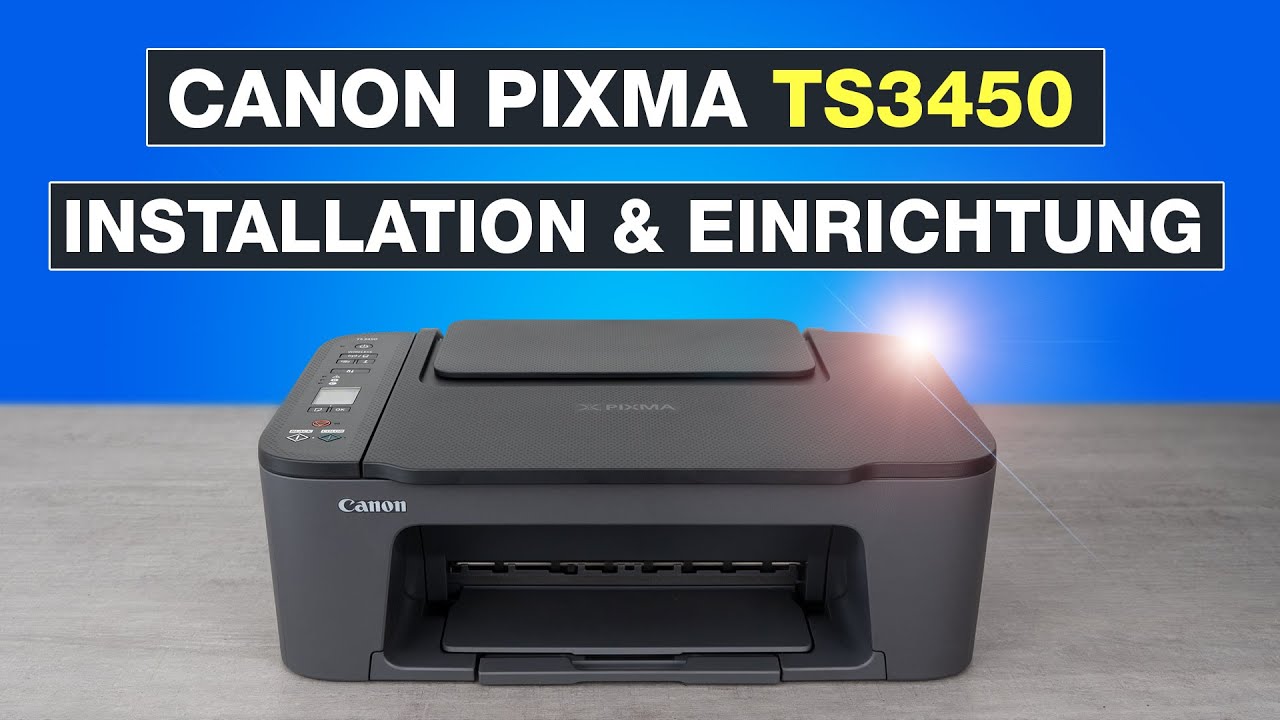Canon Pixma TS3450 einrichten ✅ Canon Drucker installieren Tutorial - Testventure