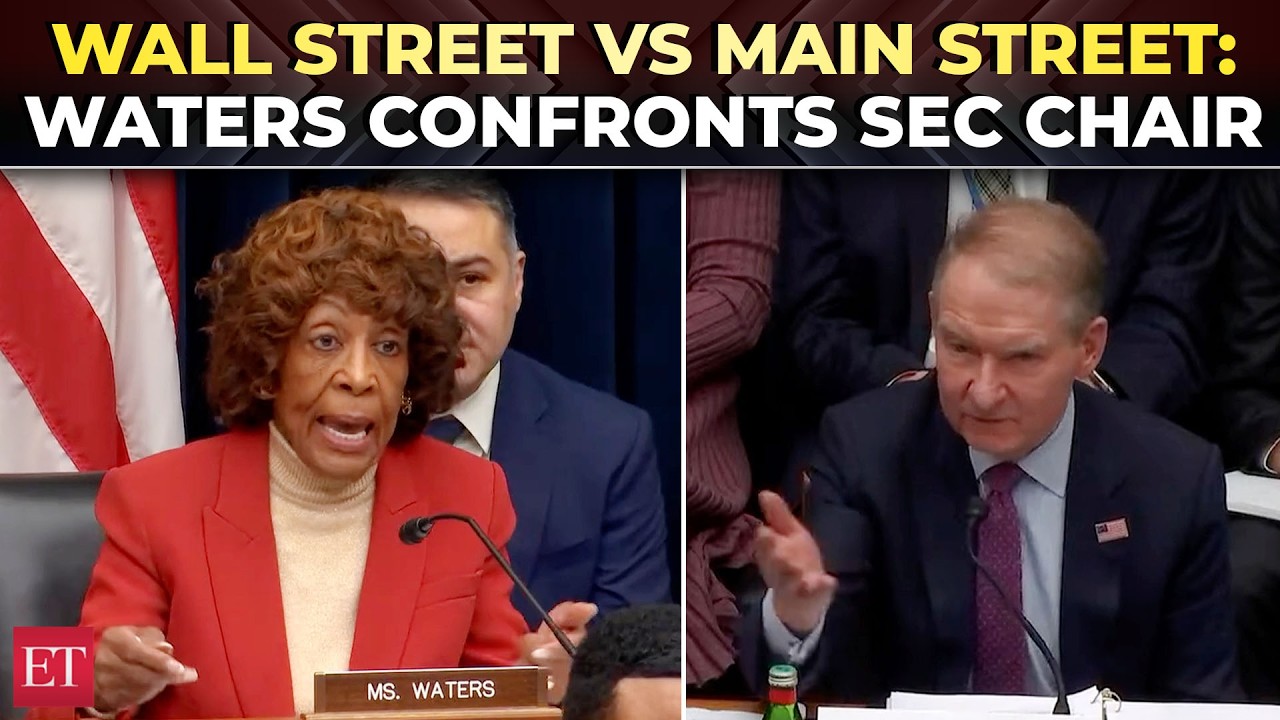 'Wall Street wins while Americans lose': Maxine Waters blasts SEC Chair in heated capitol showdown