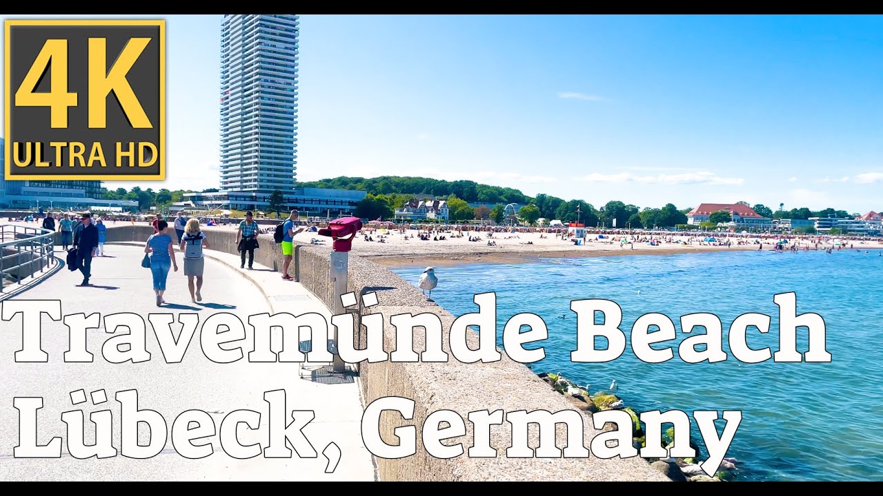 The mesmerizing Travemünde Beach 🏝️ | Lübeck, Germany 🇩🇪 | 4K UHD 60fps | Walking Tour