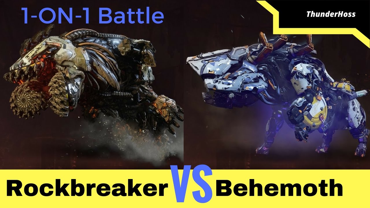 Horizon Zero Dawn - Rockbreaker VS Behemoth (Horizon Fight Club #10)