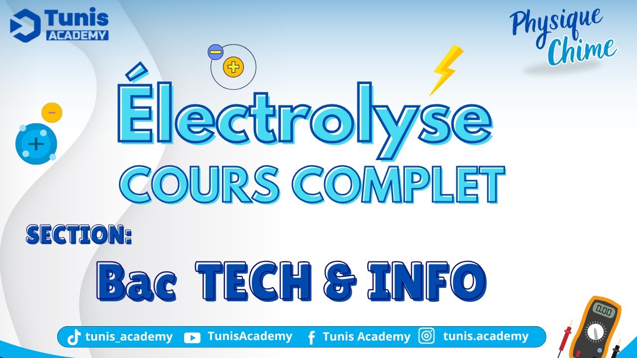 ⚡ L'ÉLECTROLYSE | Cours Complet
