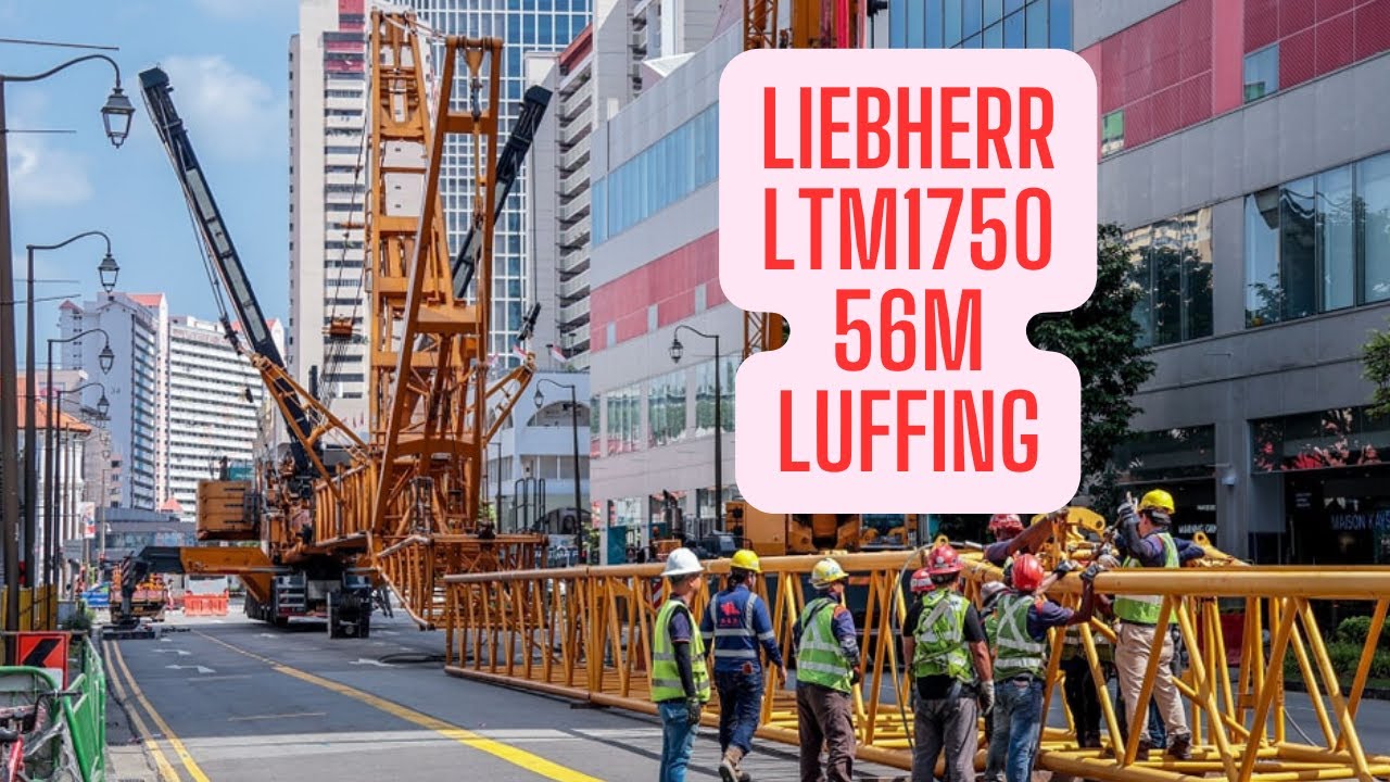 LIEBHERR LTM1750 - 9.1 with 56m Luffing Jib Setup | Part Two