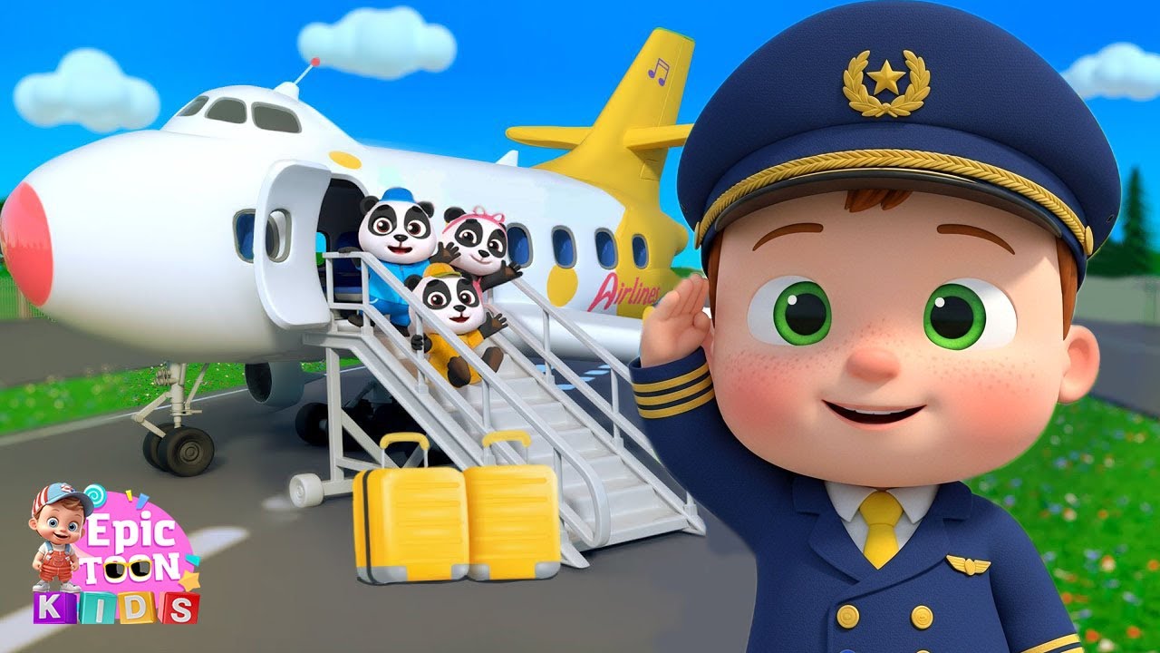 Baby's First Flight Adventure: Airport Fun for Little Ones - EpicToon Nursery Rhymes &  Kids Songs