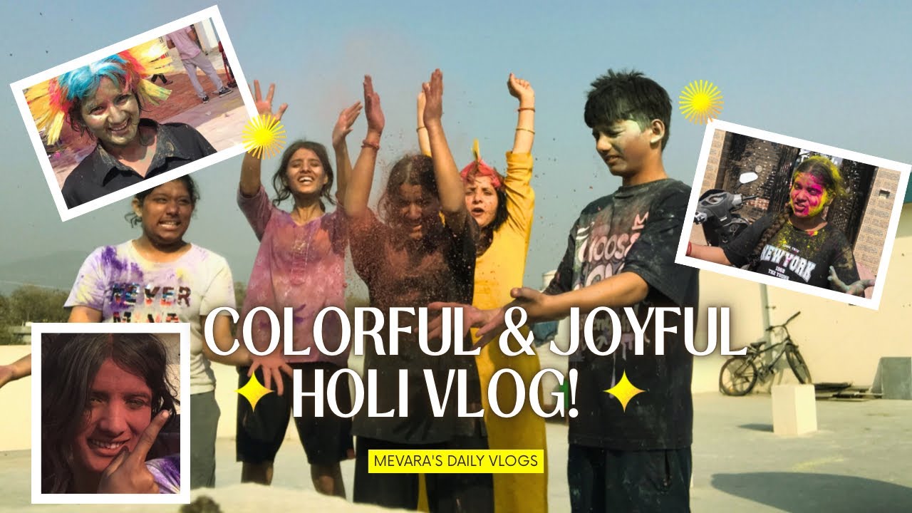 Holi celebration with family 🎉