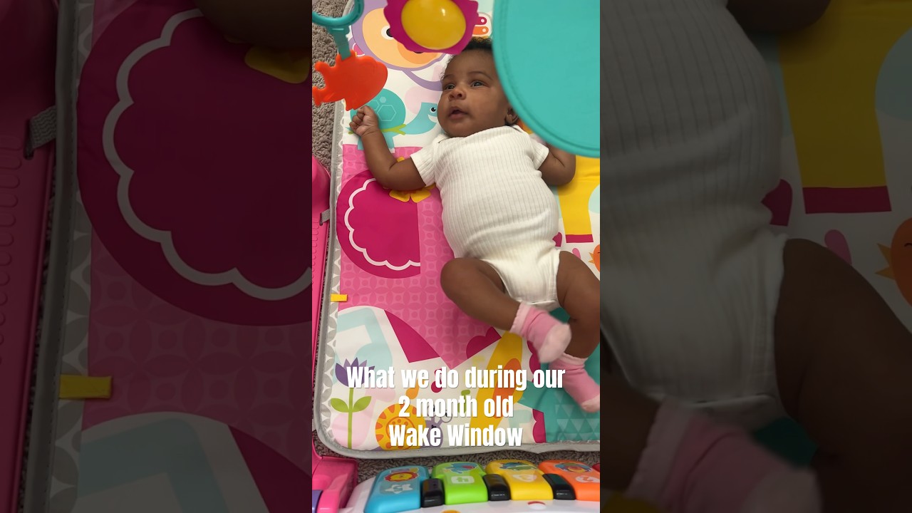 What to do with 2 month old during wake window | #muscleupmommy #momlife #newborn
