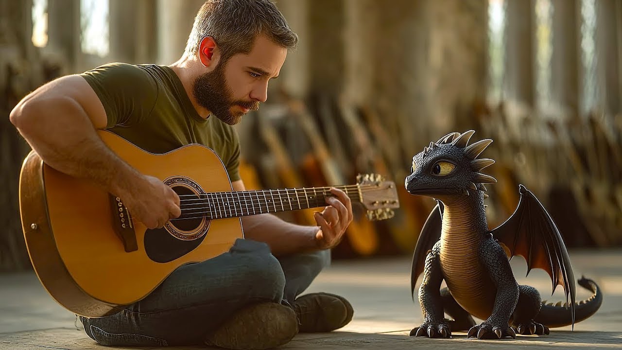 Human Barber Played Guitar to Calm the Anxious Baby Dragon—Unaware Who His Mother Was      HFY St