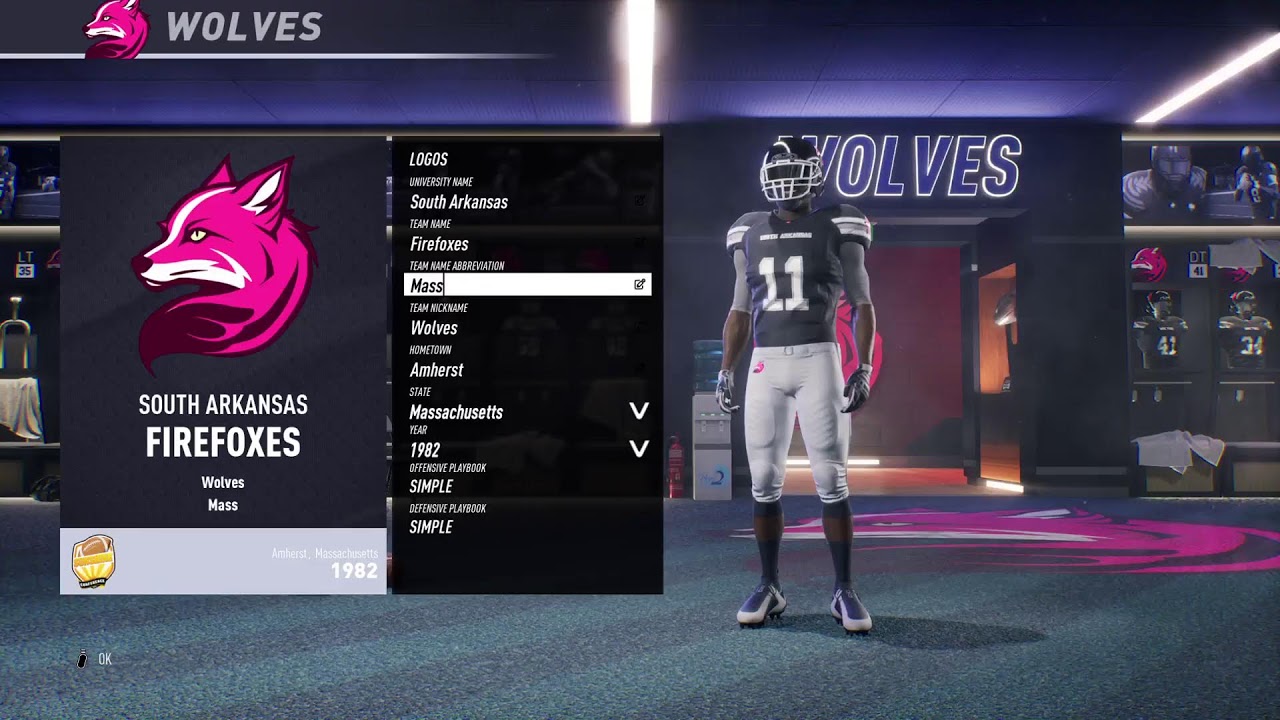 Maximum football, customization.