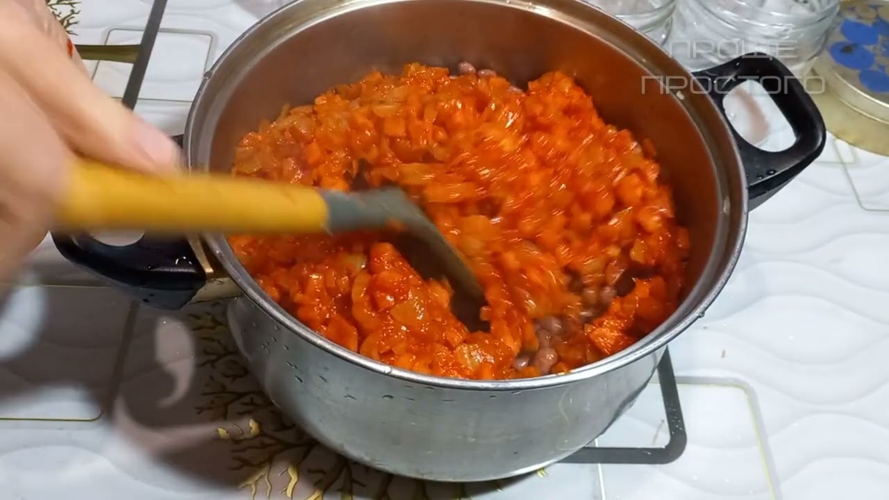 Фасоль в томате без автоклава