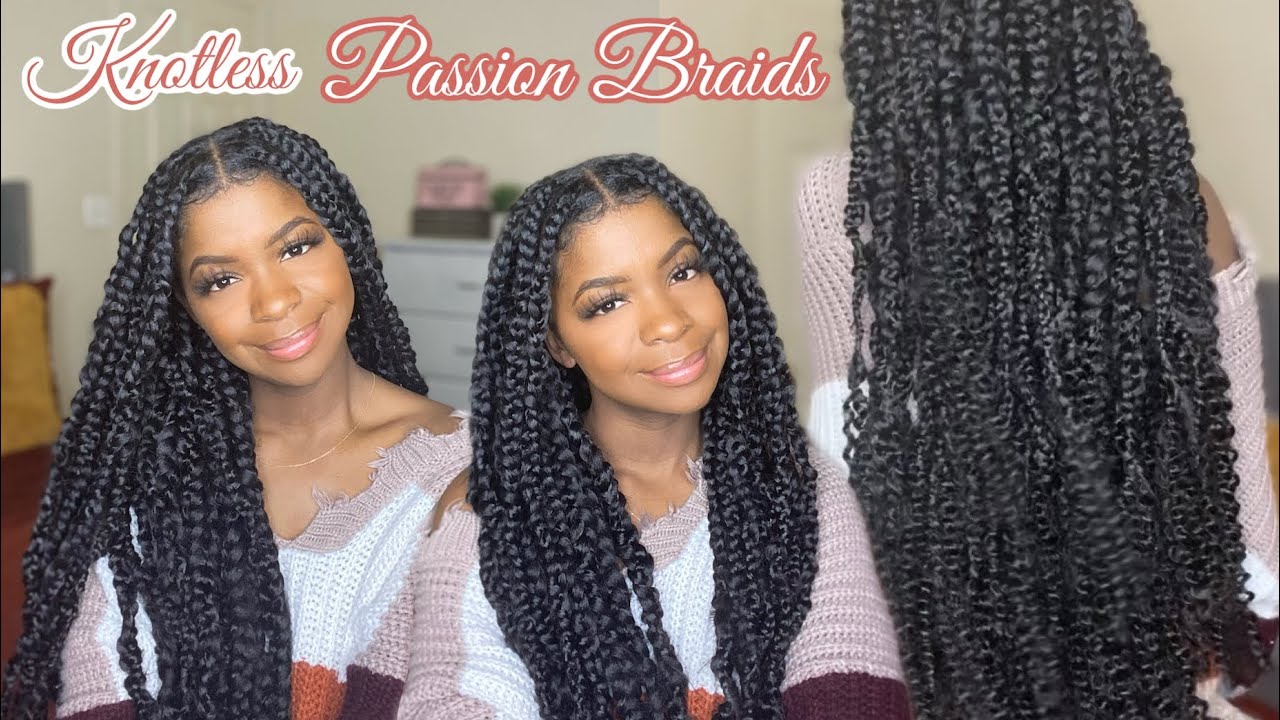 Medium/Large Knotless Passion Braids | Butterfly Braids