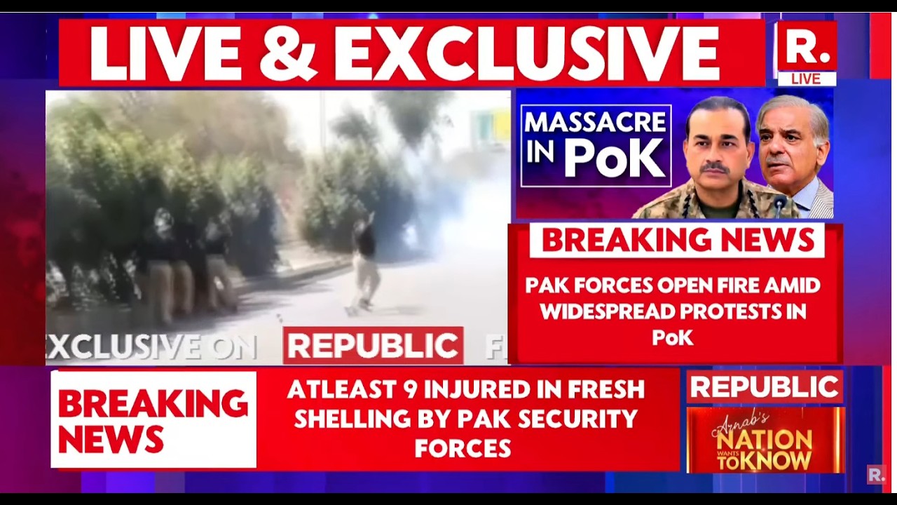 BREAKING LIVE: Pakistani Forces Open Fire On Protest March In PoK, 9 Injured In Shelling