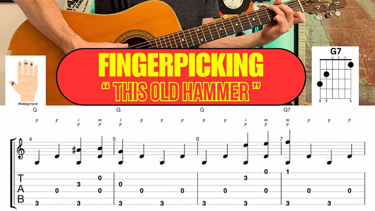 A Quick and Easy Travis Picking Song for Beginner Guitarists