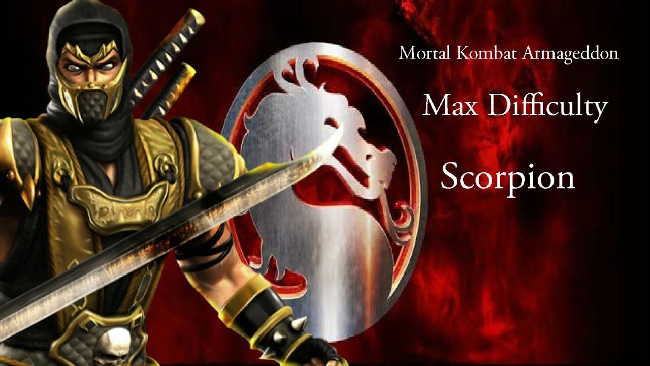 Mortal Kombat Armageddon - Scorpion - Max Difficulty (Commentary)