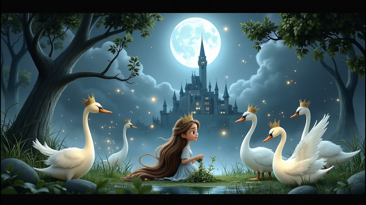The Six Swans Story for Kids | Classic Fairy Tale with Magic | KidsLearn English story