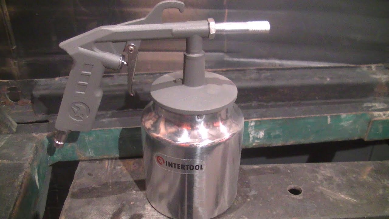 Пістолет для піскоструйки INTERTOOL PT-0705. Як піскоструїти за допомогою компресора.