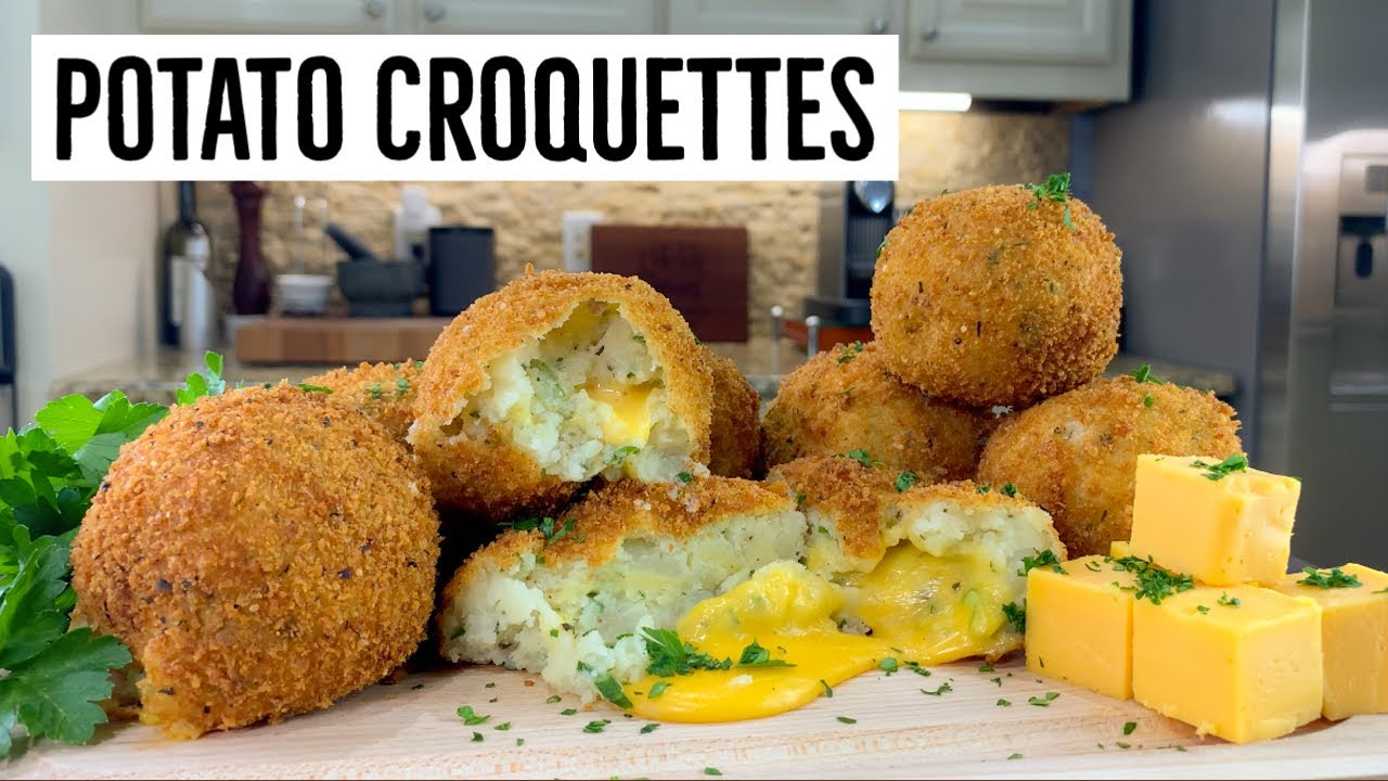 Potato Croquettes (Stuffed, Fried Mashed Potatoes)