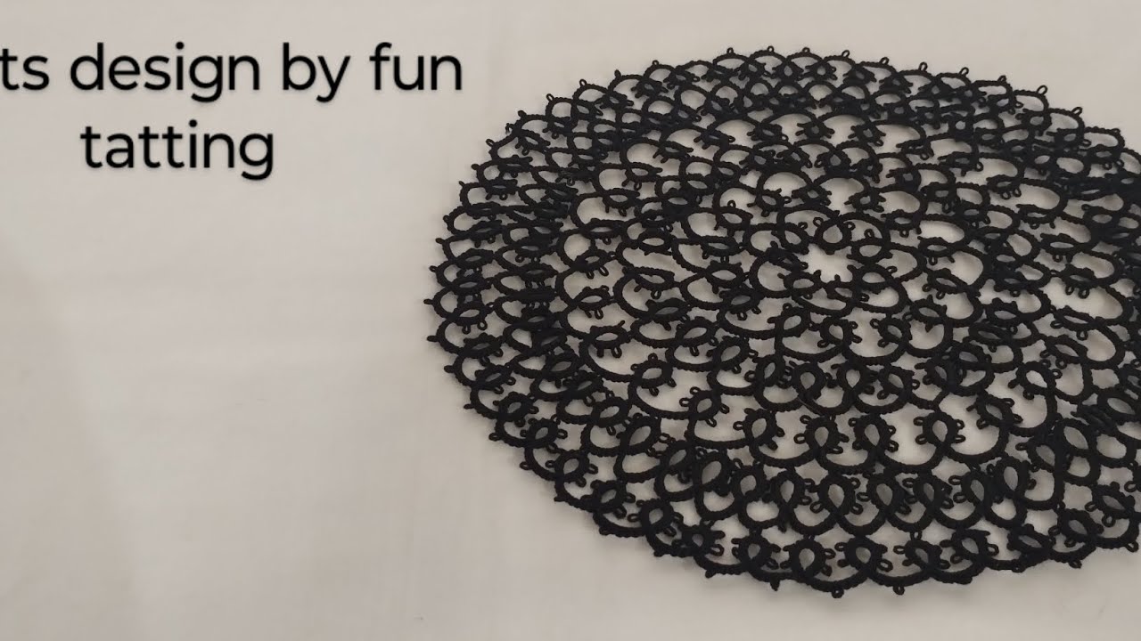beautiful shuttle tatting doily/ mats part 1