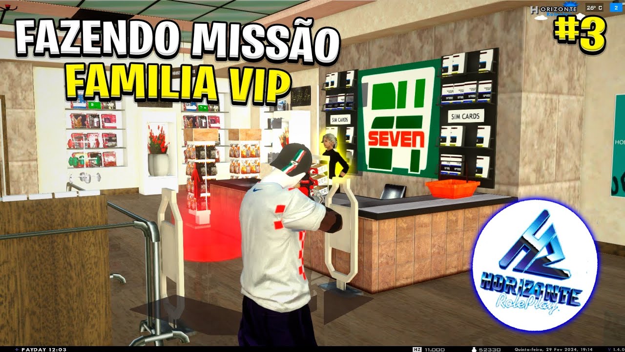 FAZENDO MISSÃO NA FAMILIA VIP NO Horizonte rp 😍 GTA SAMP ANDROID/PC