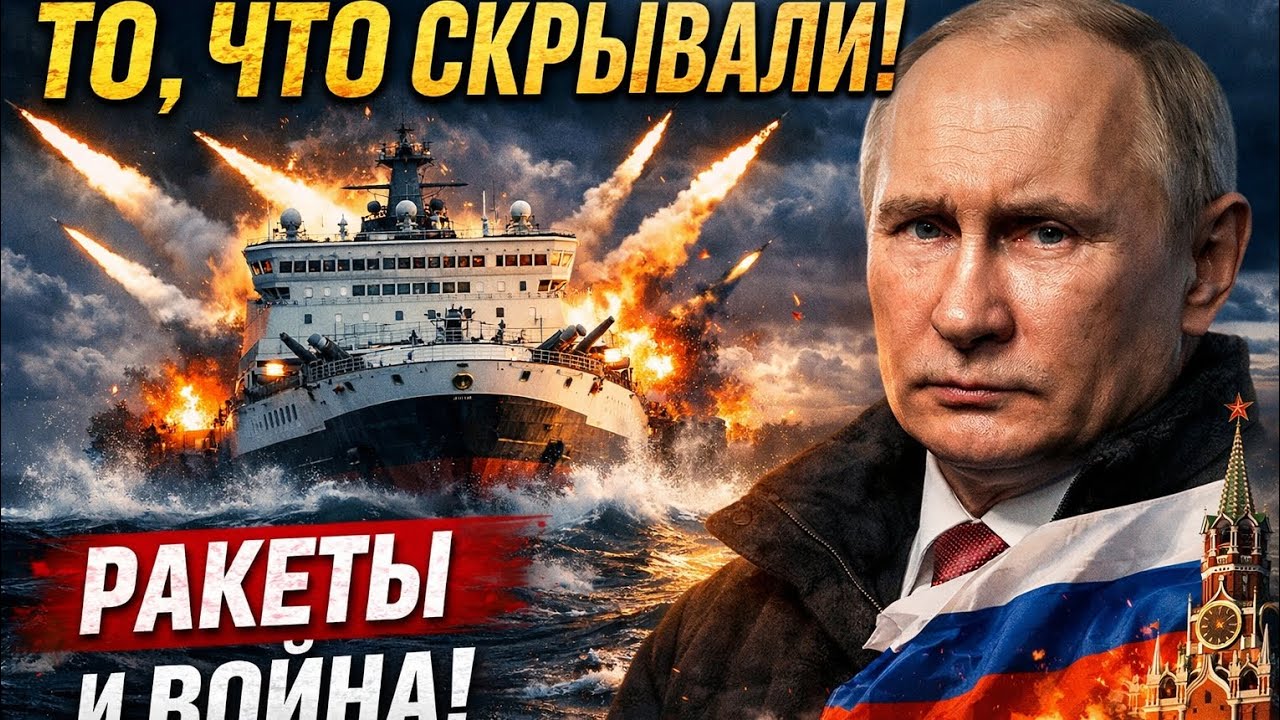 «ЭТО СКРЫВАЛИ! Атомный ледокол “50 лет Победы” запускает ракеты в Арктике | Ночной морской бой»