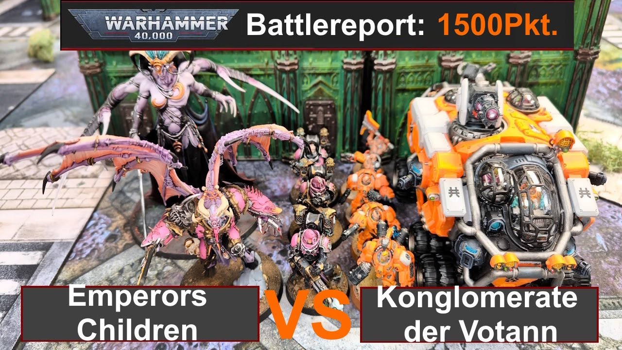 Warhammer 40k Battlereport: Emperors Children vs. Leagues of Votann 1500Pkt 10edi deutsch