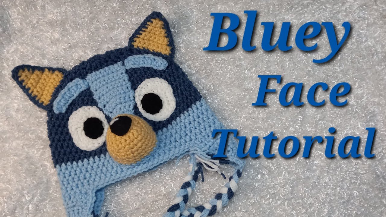 Вязание крючком шапочки-бини синего цвета для детей, часть 2 #crochet #bluey #tutorial