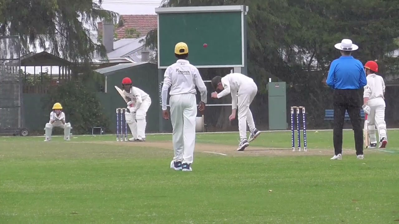 Cricket match highlights, Ray Sutton Shield, Adelaide vs Glenelg cricket club, batting