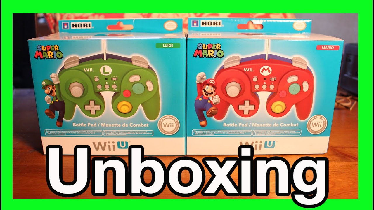 Hori Battle Pad Mario and Luigi Unboxing for Wii U