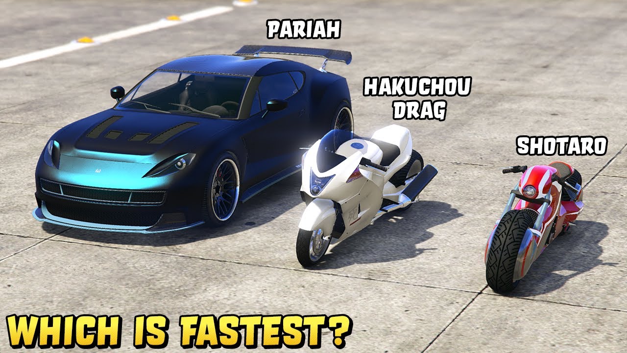 GTA 5 - PARIAH vs SHOTARO vs HAKUCHOU DRAG - Which is Fastest?