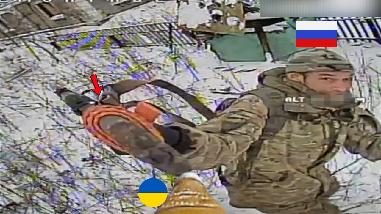 Украинский FPV-дрон преследует российские войска | Война на Украине
