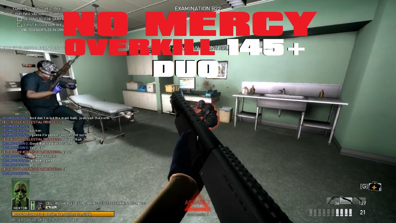 PayDay: The Heist - No Mercy Overkill 145+ Duo