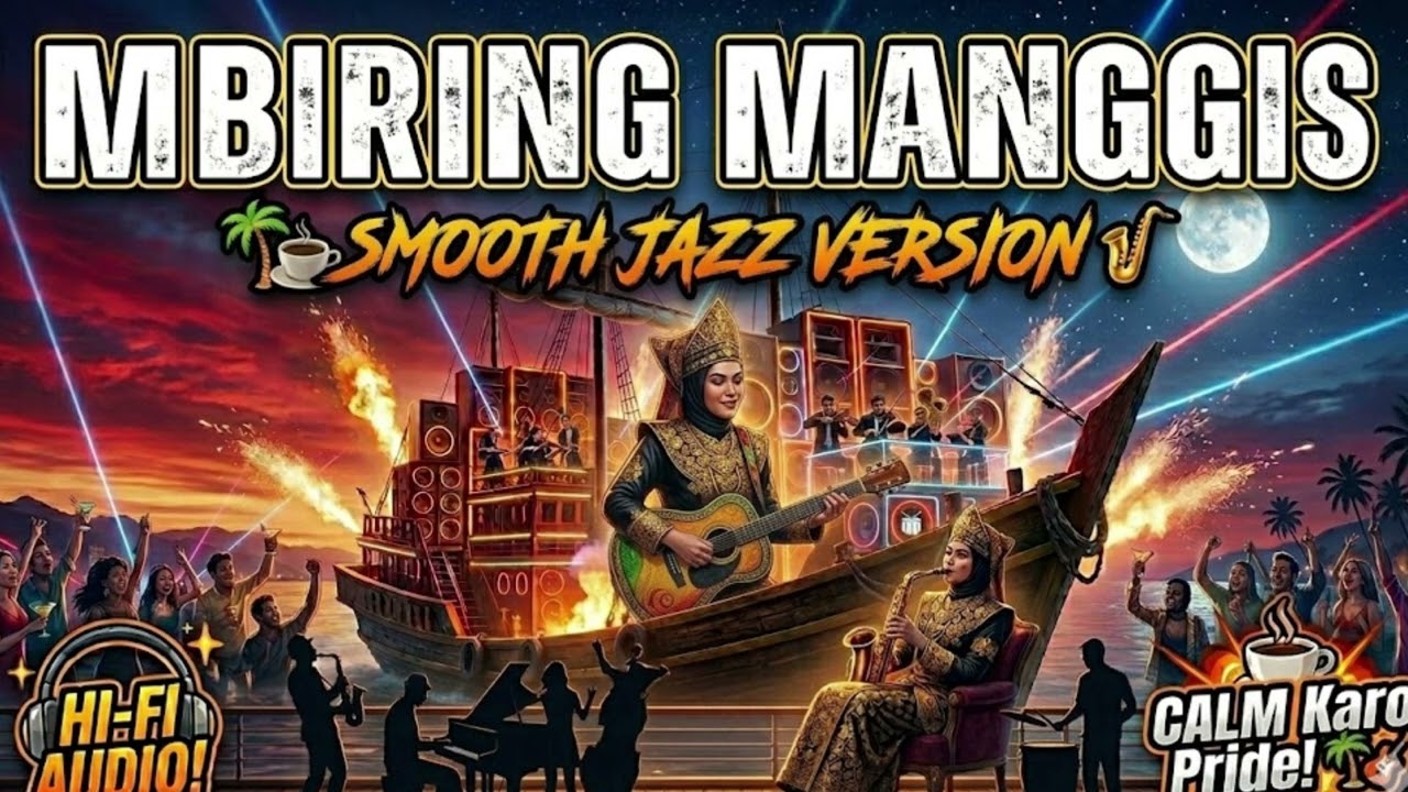 MBIRING MANGGIS - Smooth Jazz Version | Alunan Mewah Tanah Karo ☕🎷