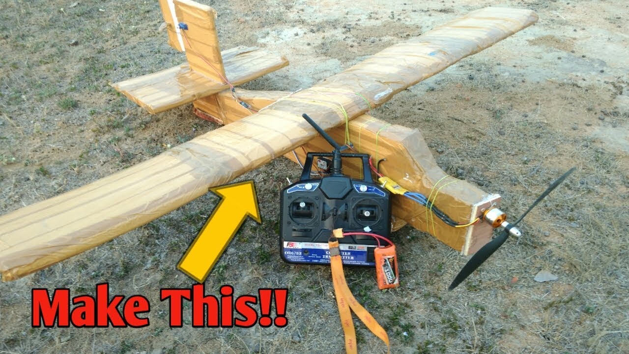 How To Make a RC Plane at Home ! Full  Tutorial