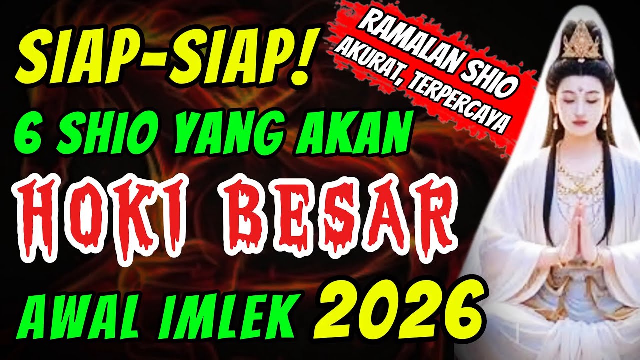 6 SHIO HOKI DULUAN AWAL TAHUN KUDA API 2026, RAMALAN SHIO 2026