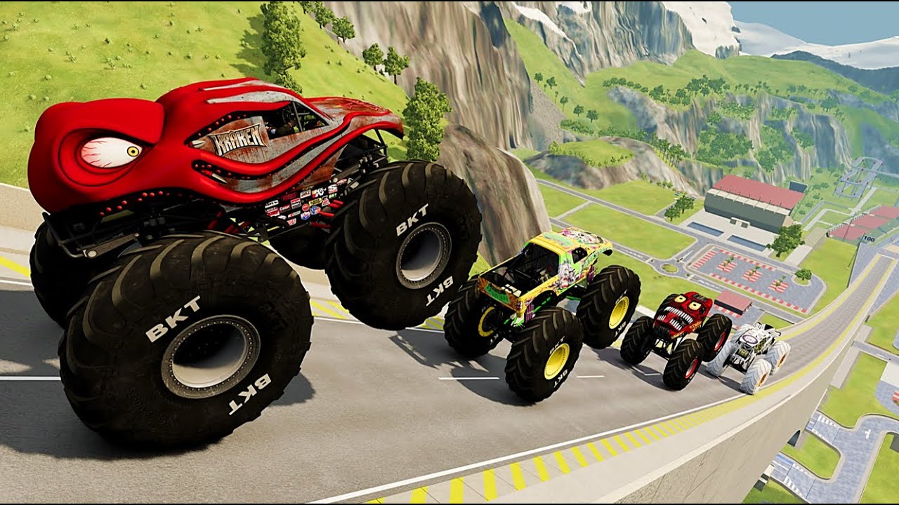 BmNG Ultra - Epic High Speed monster trucks Car Jumps #9 in BeamNG Drive