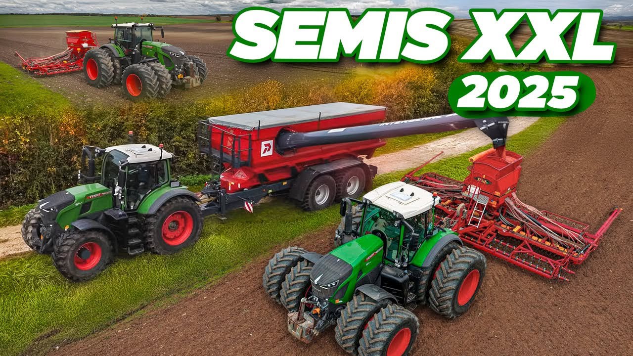 😱 SEMIS XXL 942 Jumelés & CHARGEMENT de la SEMENCE AU TRANSBORDEUR ! 💪