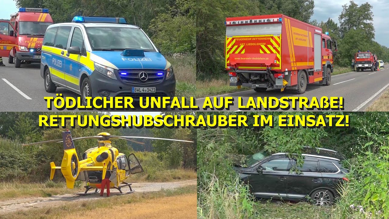 ++ TÖDLICHER UNFALL ++ FEUERWEHR & RETTUNGSHUBSCHRAUBER IM EINSATZ - [FRAU KOMMT UMS LEBEN] -