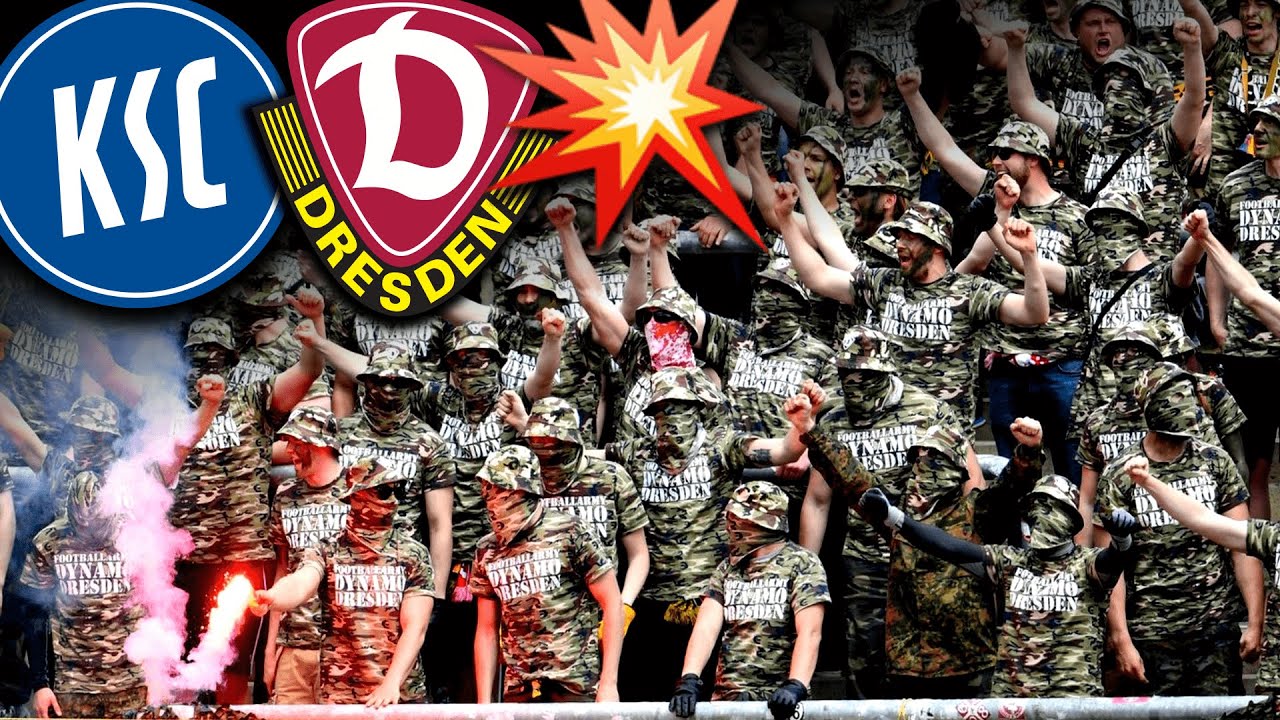Als Dynamo-Krieger in Karlsruhe einmarschierten...