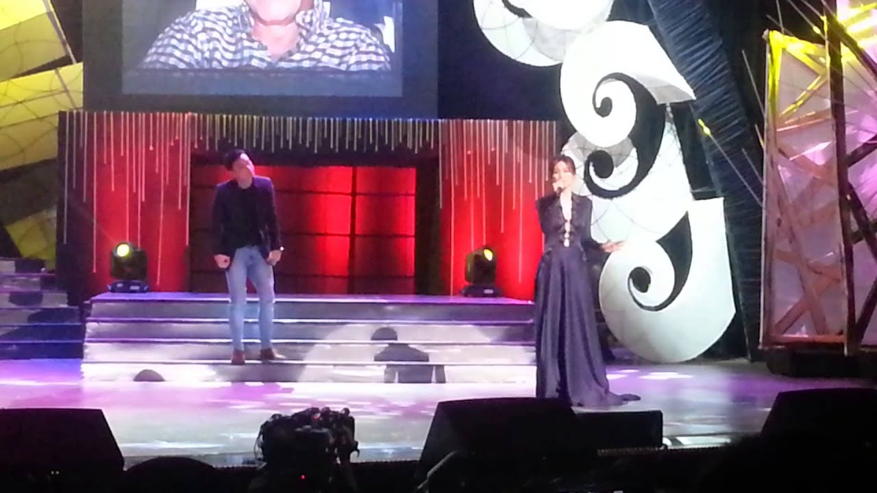Toni Gonzaga with TVJ at Famas2015 - Resorts World