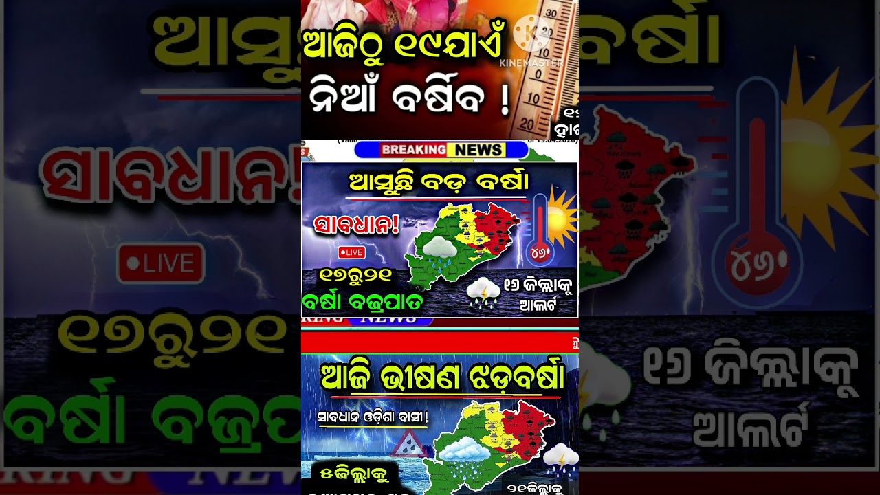 Today Rainfall News in Odisha।Odisha Thunder warning news #odisharain #odianewstoday #odisharain2026