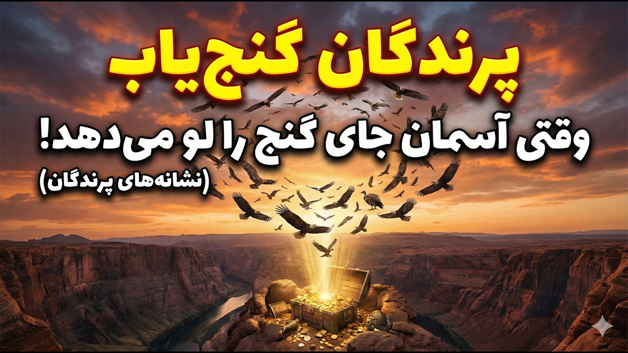 چگونه رفتار پرندگان محل دفینه را آشکار می‌کند؟ (بررسی علمی و تجربی)