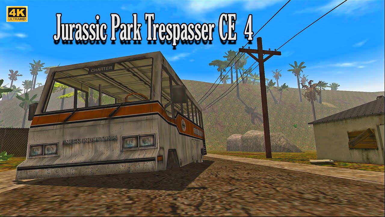 Jurassic Park Trespasser Hi-Res Texture mod - Level 4 The Town (4K)