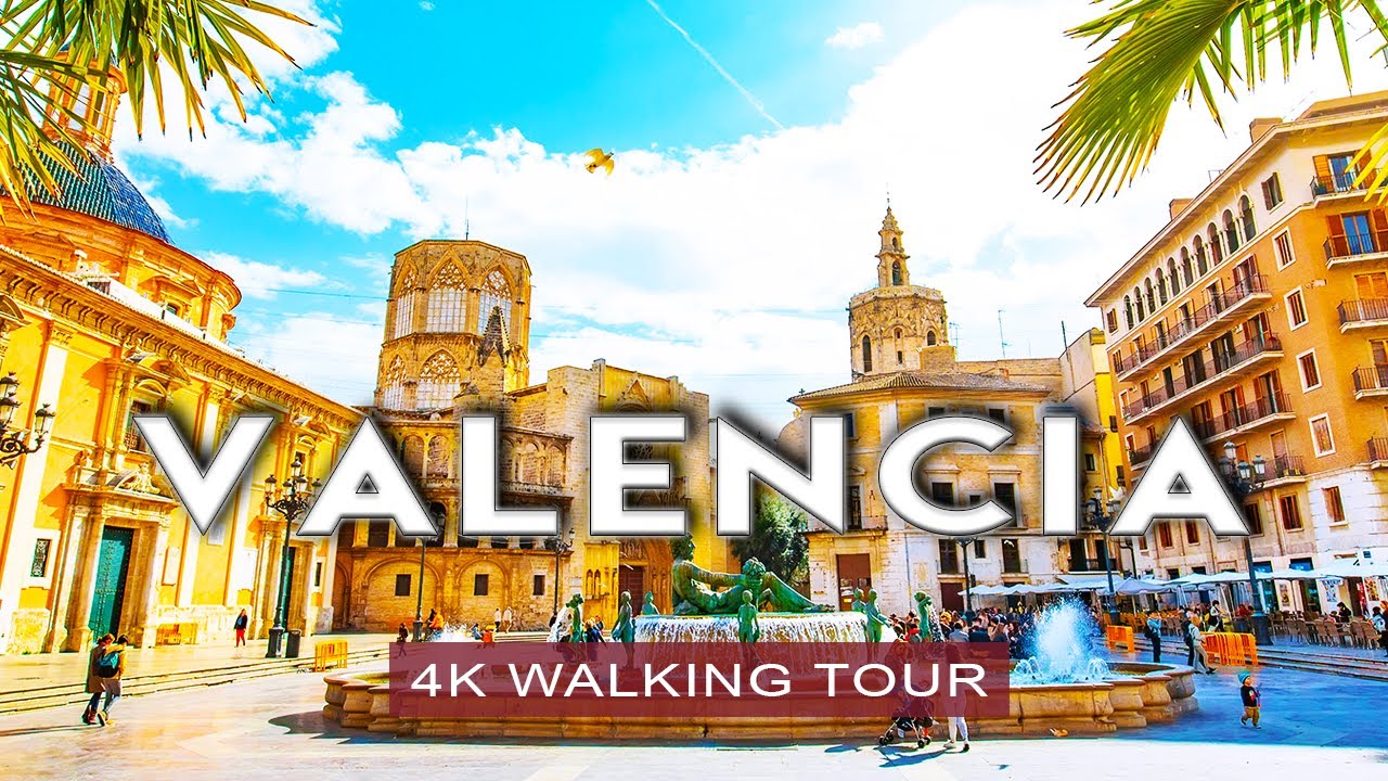 VALENCIA, SPAIN 🇪🇸 Summer Walk | Cathedral + Old Town + City of Arts and Sciences [4k, 3D Sound]
