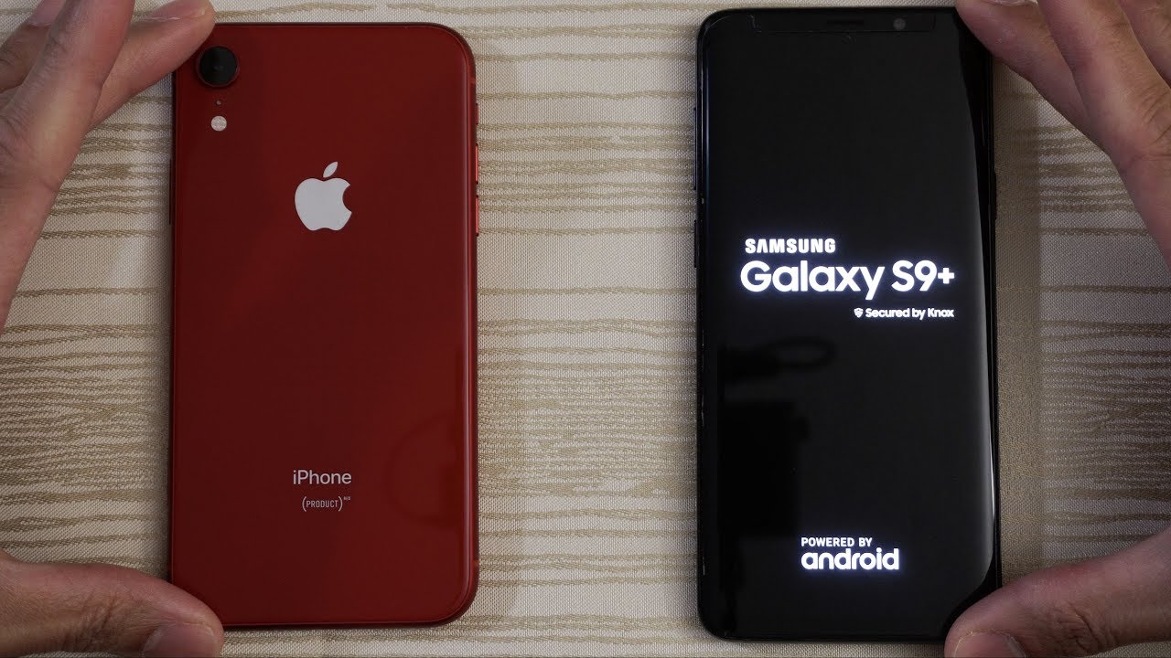 iPhone XR vs Samsung S9 Plus - Speed Test!