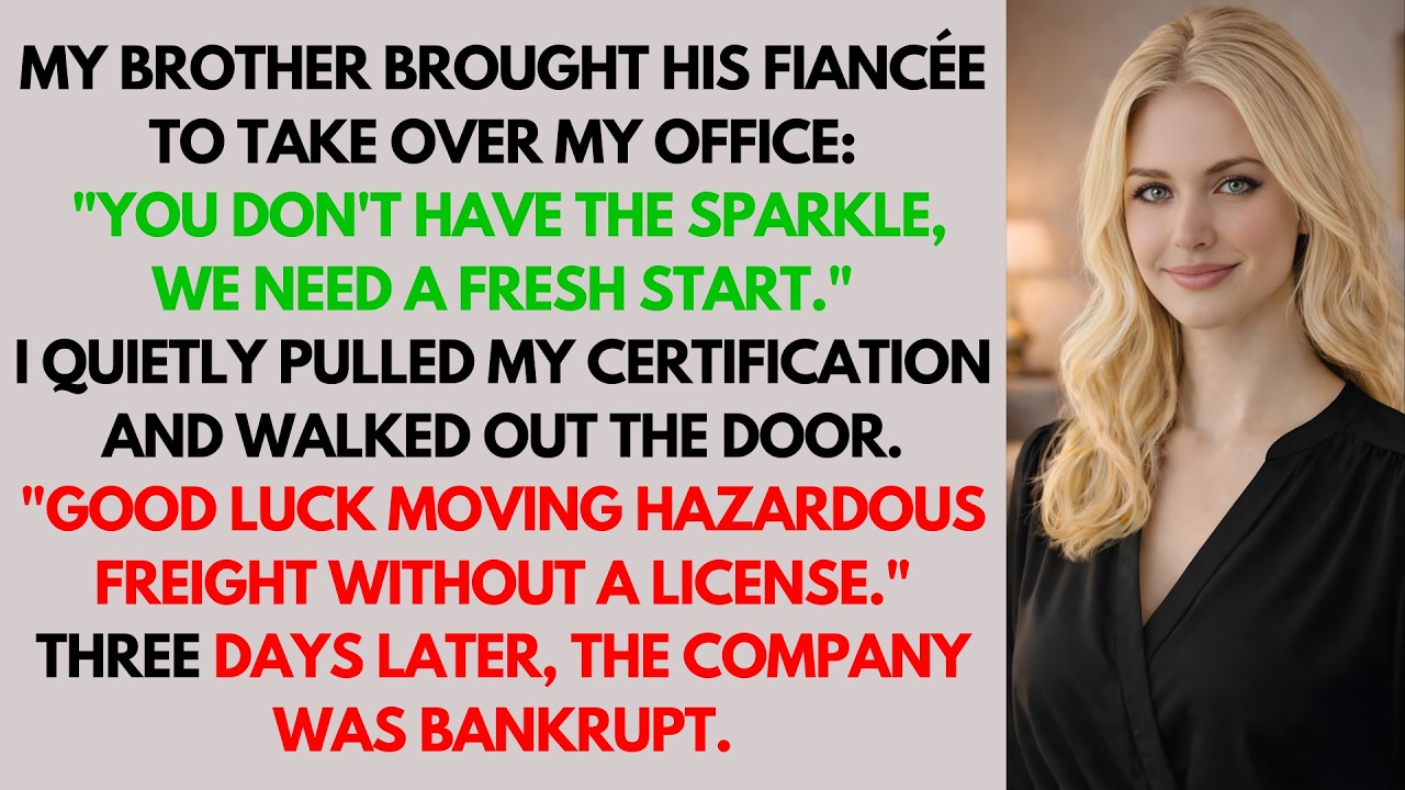 My Brother Took My Office And Said I Lack Sparkle—So I Pulled My License And His Company Collapsed!