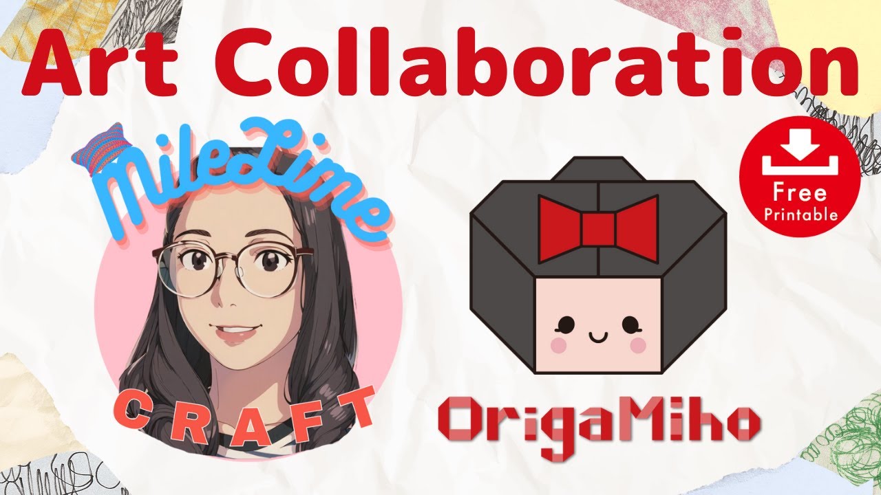 Art collaboration with @MileLime Craft  | Origami doll