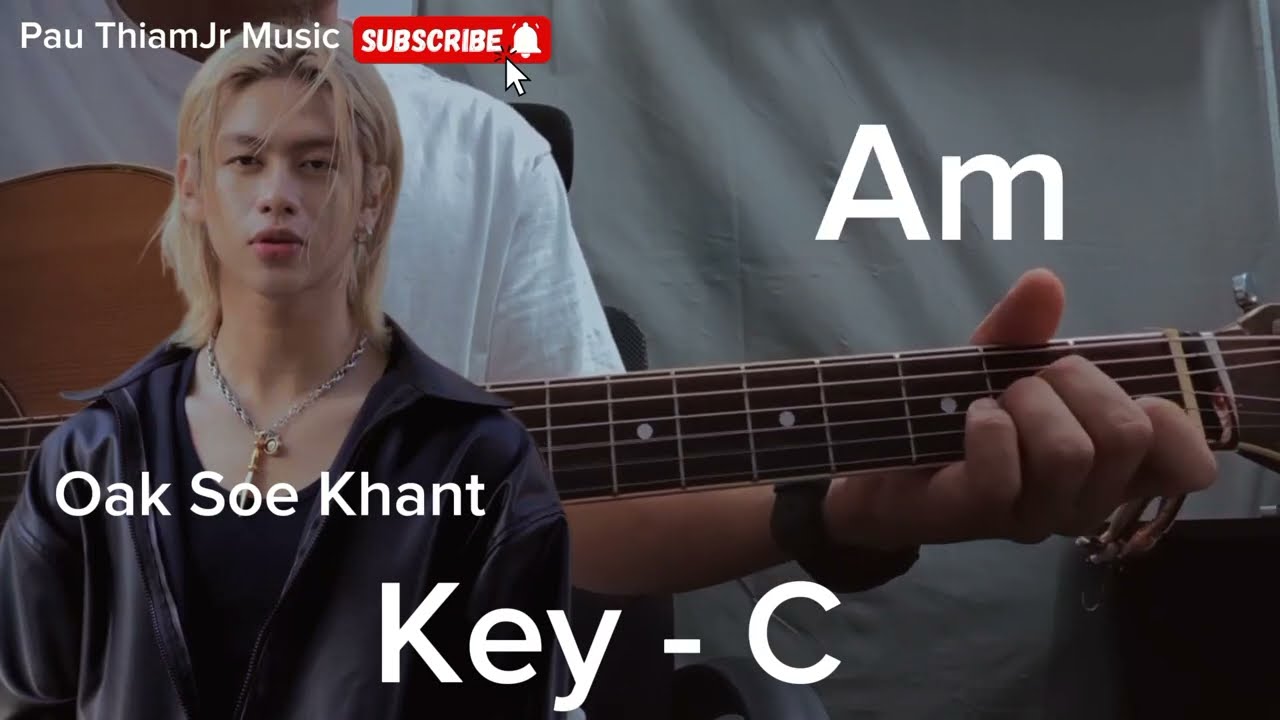 ချစ်နေပြီ - Oak Soe Khant(Guitar chord အလွယ်တီးနည်း)#cover #coversong