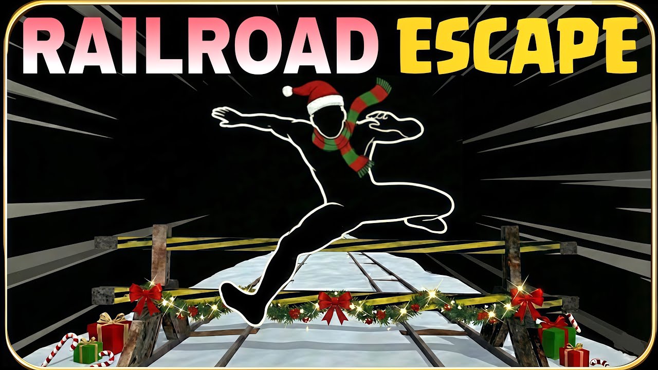HIGH QUALITY Immersive Interactive Warm up | Railroad Escape Theme | Run Cardio Workout