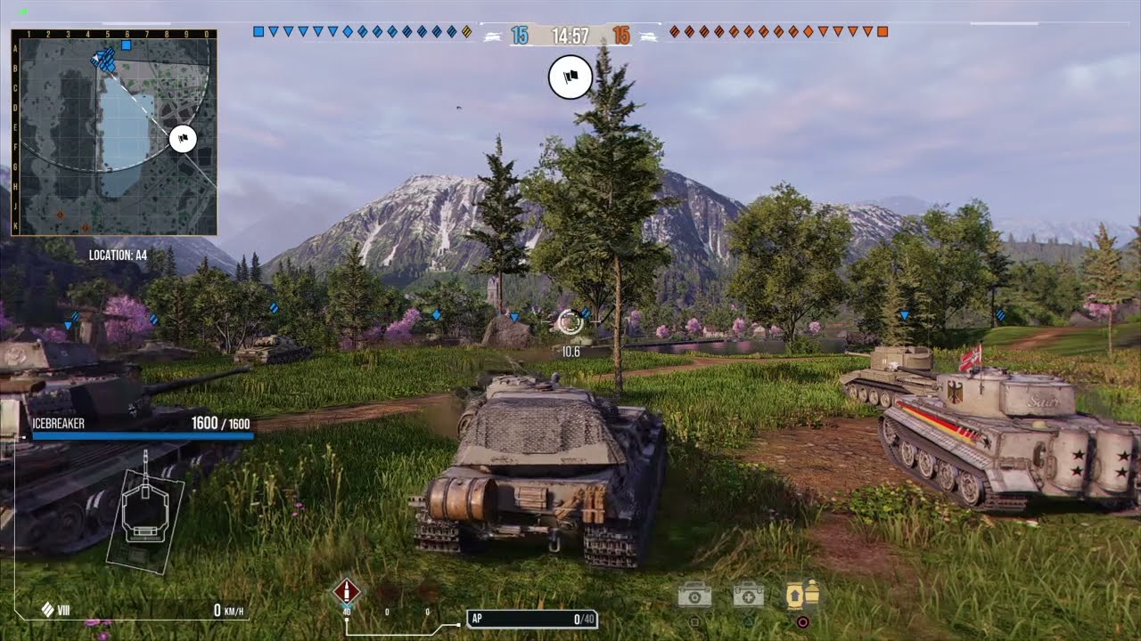 WOT CONSOLE PS4 / Icebreaker VK 75.01 (K) / Gameplay