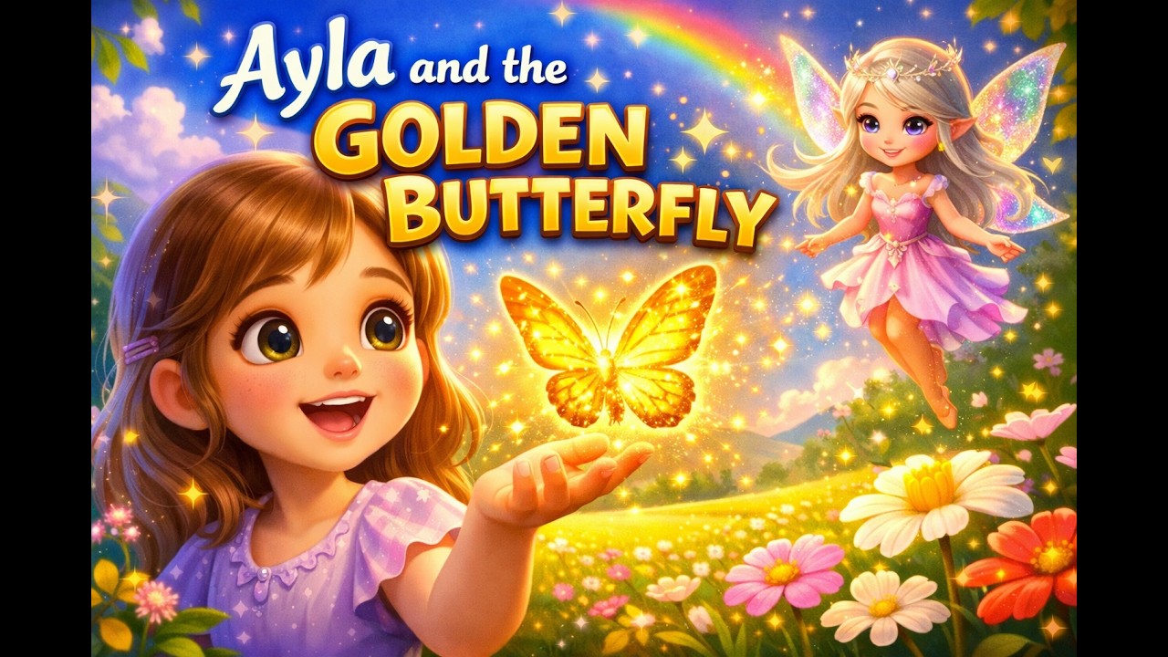 The Golden Butterfly 🦋✨ | A Magical Kids Story About Kindness | Ayla Episode 2